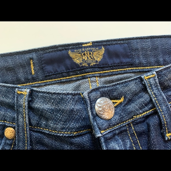 RARE Auth Rock & Republic denim mini skirt 24 - Picture 3 of 6